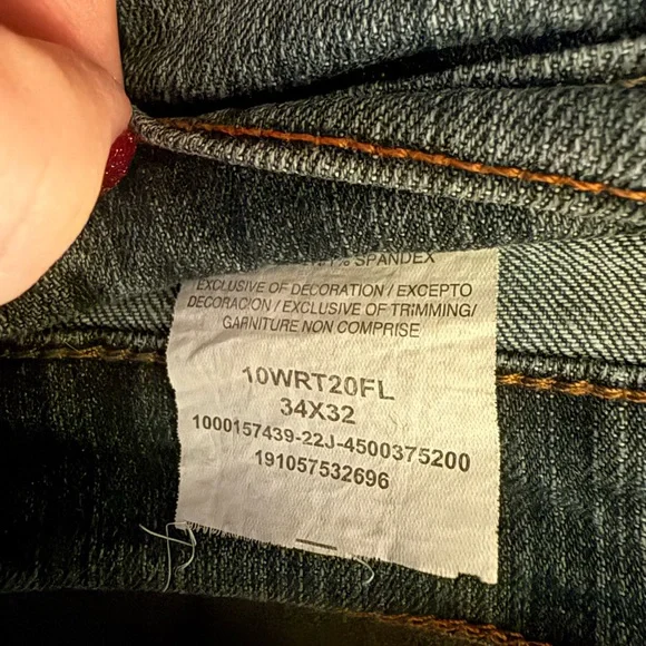 EUC, No tags. Mens Wrangler Retro Jeans Relaxed Boot. Size: 34x32 - Picture 3 of 4